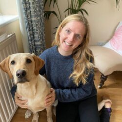 Woman with her dog